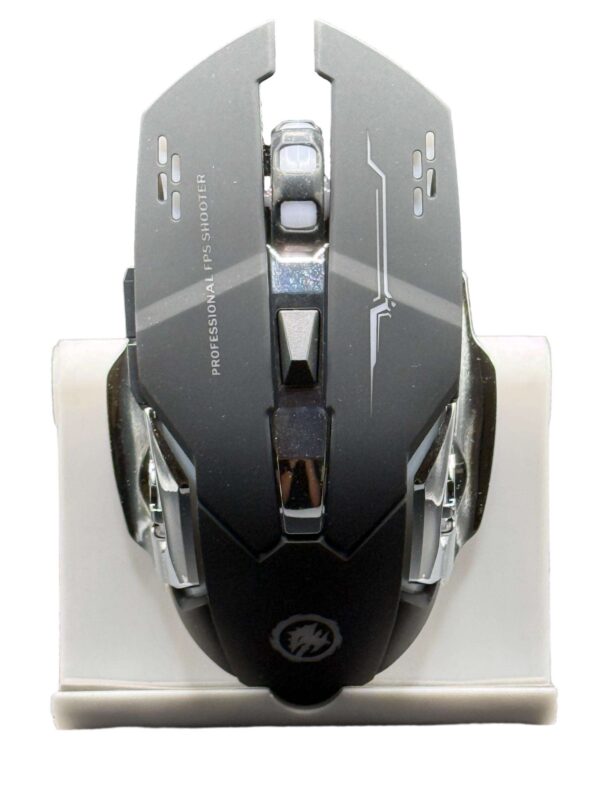Souris sans fil 2.4G USB, rechargeable, rétroéclairée ergonomique